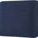 H.VERSAILTEX Super Stretch Individual Seat Cushion Covers Sofa Covers Couch Cushion Covers Slipcover Sets Thick Jacquard Textured Twill Fabric (1 Piece Chair Cushion Cover, Navy)