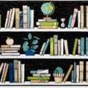 Breling 6 X 9 ft Classroom Playmat Rugs Reading Corner, Book Shelf Non-Slip