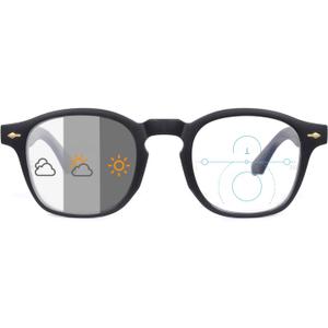 OKH Photochromic Progressive Multifocus Reading Glasses for Men Women Anti Blue Light Transition Multifocal Computer Readers, 1.0 x