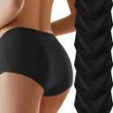 Womens Underwear Full Coverage No Show High Waisted Seamless Ladies Panties 3 Pack (X-Small)