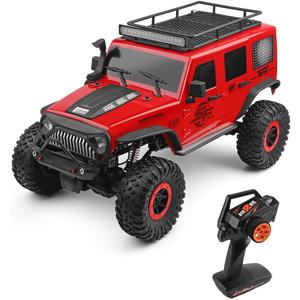 GoolRC WLtoys 104311 RC Car, 1/10 Scale 4WD 2.4Ghz Remote Control Car, Brushed Motor Off-Road Crawler Car RTR for Kids and Adults