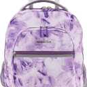 Travelers Club Rolling Backpack, Purple tie, 20 Inch with Laptop Compartment