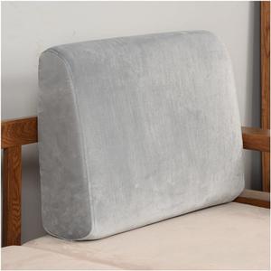 Sofa backrest Soft Headboard Pillow Durable Backrest Reading Pillow in Bed Rest Large Back Cushion Upholstered Pads for Sofa Cushion and Office Chair ( Color : Gray , Size : 60X50X8cm )