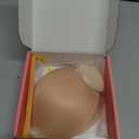 Sticky Bra Push Up Cloth Padded Add Cup Adhesive Bras Strapless Reusable Invisible for Women Backless Dress (D, Nude)