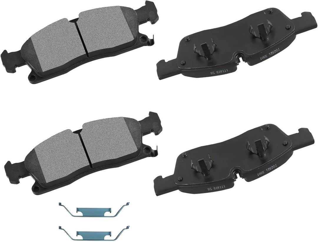 cciyu D1455 Front Ceramic Brake Pads Kits 4pcs fit For Dodge For Durango,For Jeep Grand For Cherokee,For Mercedes-Benz GL350,GL450,GLE300d,GLE350,GLE350d,GLE400,GLS450,GLS550,ML250,ML350,ML400