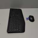 Wireless Keyboard and Mouse Combo - Full Size Ergonomic Wrist Rest, Silent Typing, Phone Holder, 2.4 GHz, 3 Level DPI, Batteries Powered, KM23D Set Compatible with PC, Laptop, Windows, macOS -SABLUTE