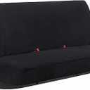 Leader Accessories Front Solid Bench Seat Cover Universal Fits Ford, Chevrolet, Dodge, and Full Size Pickup Trucks Black