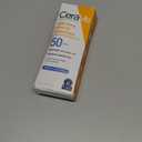 CeraVe 100% Mineral Sunscreen SPF 50, Face sunscreen With Zinc Oxide & Titanium Dioxide, Hyaluronic Acid + Niacinamide + Ceramides, Oil Free, Travel Size 2.5 oz