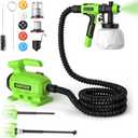 GARDTECH 3-in-1 Electric Paint Sprayer Leaf Blower and Vacuum Cleaner Combo Kit, Spray Paint Gun with 5 Nozzles & 3 Spray Patterns, Handheld Corded Paint Sprayer for Furniture, Fences, Sheds, Walls