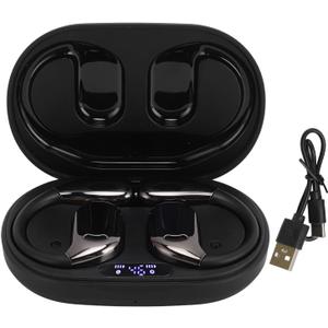BT Translation Earphones, 144 Online Languages Real Time Translator Earbuds with APP, Two Way Translator Headset for Travel Business Learning, Black (Black)