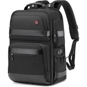 CROSSGEAR 16 Inch Business Laptop Backpack for Men, Carry on Backpack for Airplanes, Water Resistant Travel Backpack Laptop Bag Computer Backpack Casual Daypacks with USB Port for Travel