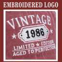 40th Birthday Gifts Women Men Vintage 1985 Embroidered Baseball Cap Gift Ideas Hat (One Size)
