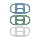 Dr. Brown's Narrow Baby Bottle Handles, 100% Silicone, Easy Grip Removable Handles for Bottle to Sippy Cup Transition, Blue/Gray/Green, 3-Pack, 4m+ (Black, Ecru, Pink)