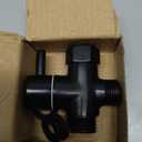 Solid Brass 3-way G1/2 Shower Diverter (Matte Black)