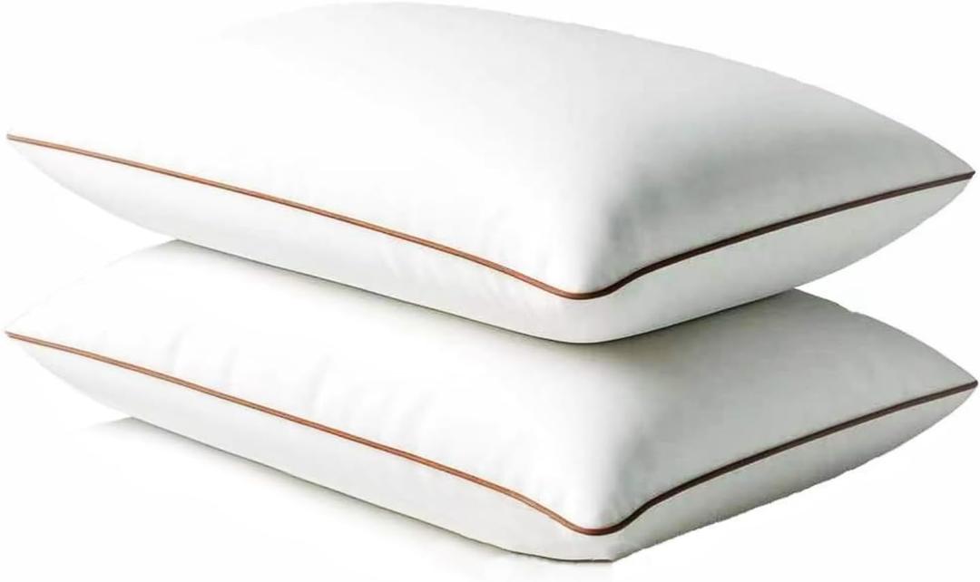 Fabornus Luxury Hypoallergenic Sleeping Bed Pillows - Soft and Supportive - Premium Down Alternative Fill - Ideal for Side, Back, and Stomach Sleepers Standard Size 17 inches x 26 inches Set of 2