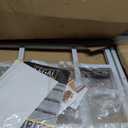 Prime-Line S 4776 21 In., White Painted Carbon Steel, Hinged 4-Bar Window Grill (Single Pack), 22 to 38 inches