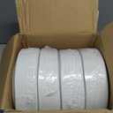 400 Pack 9 in Disposable Round Plastic Plates Heavy Duty White Party Plates