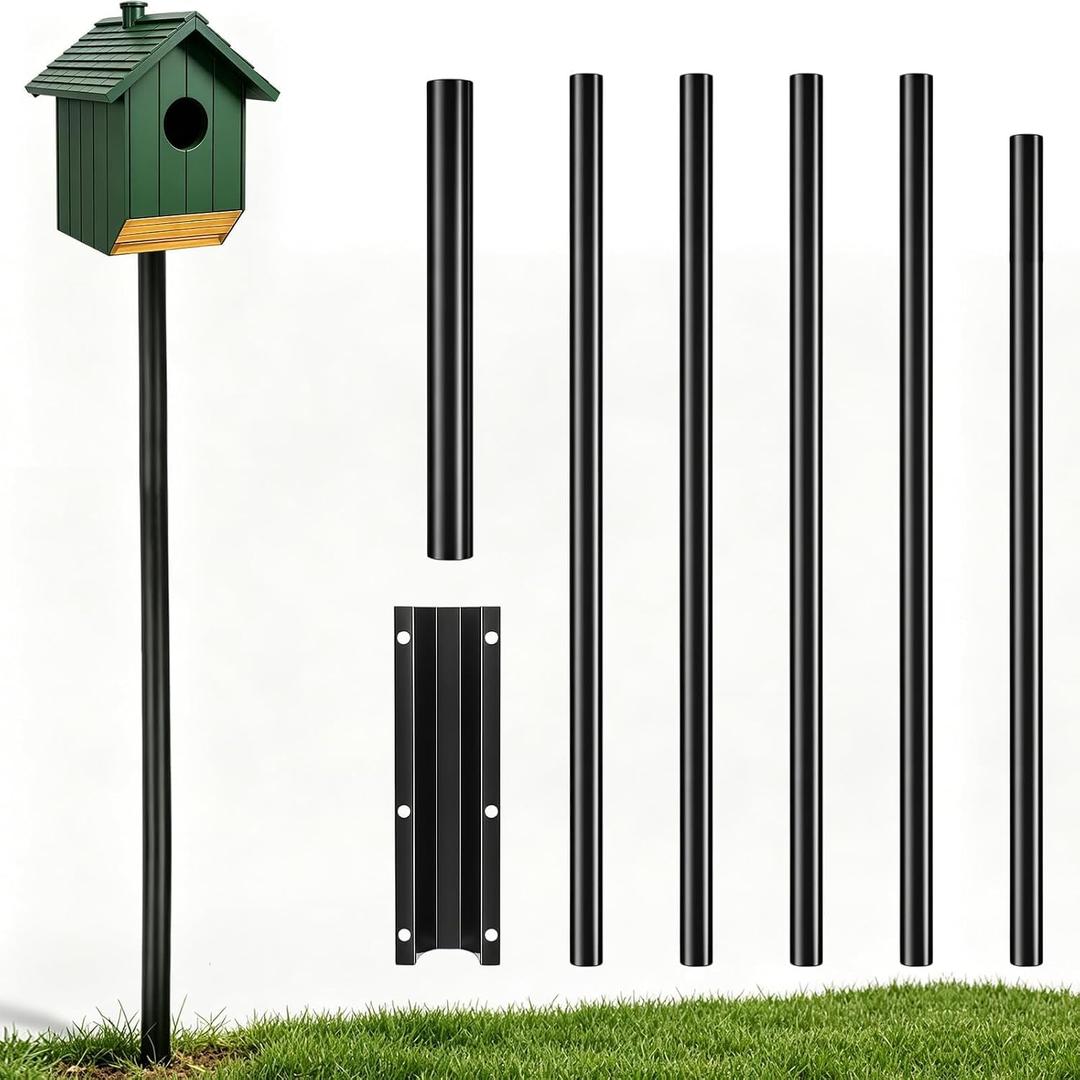 15 FT Telescoping Bird House Pole, Heavy Duty Bat House Mounting Pole