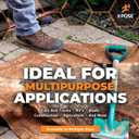 Multipurpose Protective Cover Brown Poly Tarp 8' x 15' - Durable, Water Resistant, Weather Resistant - 5 Mil Thick Polyethylene - by Xpose Safety