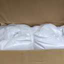 100% Organic Cotton Comforter/Duvet Insert, All-Season, Hypoallergenic, Luxurious Down Alternative, 400 Thread Count, Box-Stitch - King Size, White