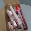 Soulchen Kaleidoscope Mahjong Tile Set 160 Mahjong Tiles 1.2'' Pink American Mahjongs Tile Set with Mahjongs Bag