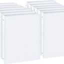 1-inch Round Ring Binder, Standard 3 Ring Binder Fit Letter Size Paper, Presentation View Binders, White,12-Pack