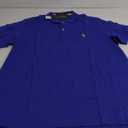 U.S. Polo Assn. Men's Solid Short Sleeve Interlock Polo Shirt, Golf Shirts for Men, Business Casual Polos
, Cobalt Blue, X-Large
