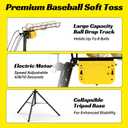 JASCOPRO Electric Baseball Soft Toss Machine for Batting Practice