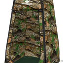 GVDV Privacy Shower Tent, Dressing Room, or Portable Toilet Stall with Carry Bag for Camping, Beach, or Tailgate by Wakeman Outdoors (Camo)
