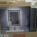 LOAAO 24X32 LED Bathroom Mirror with Lights, Anti-Fog, Dimmable, Backlit + Front Lit, Lighted Bathroom Vanity Mirror for Wall, Memory Function, Tempered Glass, Shatter-Proof, ETL Listed