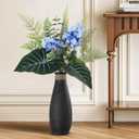 Large Artificial Hydrangea Flower for Table, Fake Hydrangea Large Greenery Bouquet for Floor Vase Big Faux Hydrangea Centerpieces Flower Greenery Plants Bouquet for Tall Vase for Home Office Decor