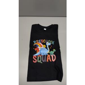 Toddler Kids First Day of Preschool Shirt Pre K Shirts for Girls Boys Hello Prek Tshirt Back to School Cotton Tee 52/100 (Black)