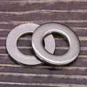 1.5" Stainless Steel Flat Washer (1.625" ID, 3" OD), 304 Stainless Steel 18-8, Bright Finish, Pack of 6