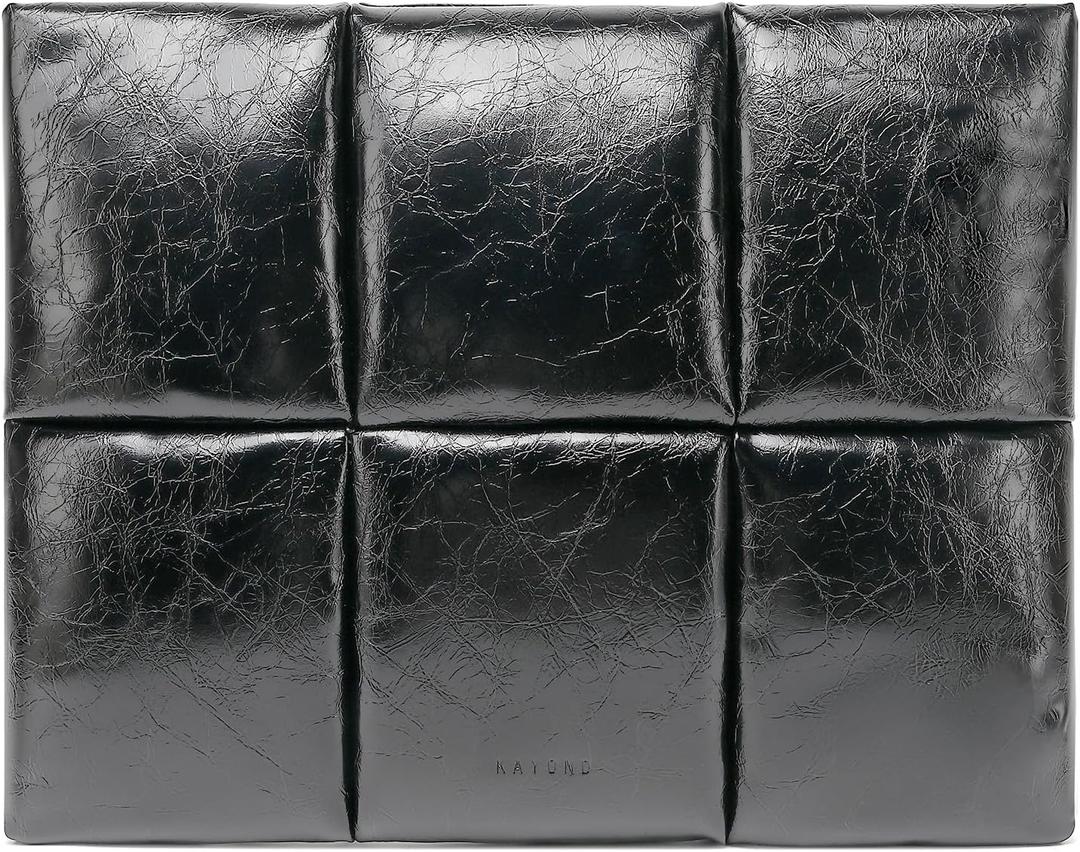 KAYOND 13.3-14 Inch Puffy Laptop Sleeve for MacBook Pro 14 M5 M4/M3/M2/M1 Pro/Max 2026-2021, MacBook Air M4 M5 2025 M3 M2 M1, Black