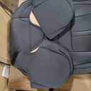 FREESOO Black Car Seat Covers Full Set - Faux Nappa Leather Seat Covers for Cars, with Front Seatbelt Pads, Waterproof Breathable Cushion Protectors Fit for Most 5 Seats Automative Sedans SUV Trucks