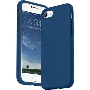SURPHY Designed for iPhone SE Case, iPhone 8 Case, iPhone 7 Case, Liquid Silicone Phone Case for iPhone se 3rd 2nd SE 2022 SE 2020, Blue Horizon