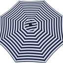 MASTERCANOPY Patio Umbrella 9 ft Replacement Canopy for 8 Ribs-Navy Blue&White Canopy Only