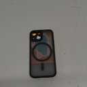 CANSHN Magnetic for iPhone 13 Mini Case, Upgraded [Full Camera Protection] [Compatible with Magsafe] [Translucent Matte] Shockproof Protective Phone Case for iPhone 13 Mini 5.4" - Black