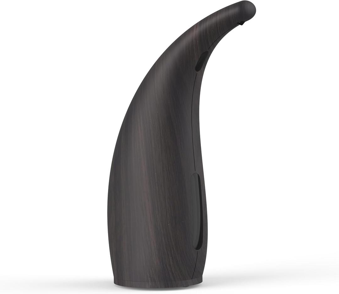 Automatic Soap Dispenser with Infrared Sensor - Adjustable 4-Level Touchless Hand Soap for Kitchen Sink, Bathroom - Battery Operated Electric Dispenser, Durable Plastic, Smart Soap Holder