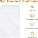 Amazon Basics Soft and Thick Cotton Hand Towels for Bath, Kitchen, Gym, 16 x 26 in, White, 12-Pack