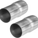 Vechkom 2.25" ID 2.5" OD Exhaust Reducer Adapter 304 Stainless Steel 2.25 Inch to 2.5 Inch 2.25" ID 2.5" OD kit 2PCS
