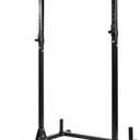 Elevon Multi-Function Adjustable Power Rack Exercise Squat Stand with J-Hooks and Other Accessories, Multiple Versions, Black, Basic 2" x 2"