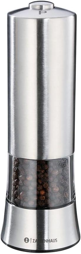 Zassenhaus "Gera" Electric Pepper Mill, Silver