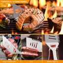 Grill Utensils Set,15 Pcs Stainless Steel BBQ Accessories Set, Portable Professional Grill Tool, Perfect Grill Kit Gift for Outdoor with Bag, S