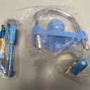 RETRUE Keyed Alike Trailer Lock Set Tow & Store Lock Kit Include Universal Coupler Lock & Dual Hitch Receiver Pin Lock & Trailer Tongue Lock, Blue