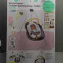 Ingenuity SimpleComfort Compact Baby Swing, Rotating Seat Swings in 3 Directions, 6 Speeds, 8 Melodies & 3 Nature Sounds, Ages 0-9 Months, Up to 20 Pounds - Parker