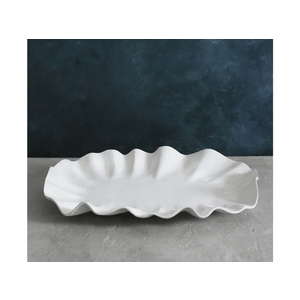 Beatriz Ball VIDA Bloom Large Oval Platter (White) 2 pack.