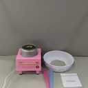 Nostalgia Cotton Candy Machine - Retro Cotton Candy Machine for Kids with 2 Reusable Cones, 1 Sugar Scoop, and 1 Extractor Head  Pink