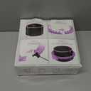 JLoibao Weighted Hula Circle for Adults Weight Loss, Infinity Fitness Hoop Plus Size 51 Inch with Sweat Belt, Include 27 Detachable Links and Waist Trainer for Women (Purple)