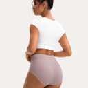 INNERSY Women's High Waisted Underwear Cotton Panties 5-Pack (XXXL)